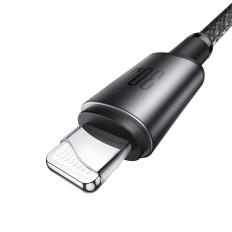 Cabo USB-C de cabo - iPhone Relâmpago com um suporte magnético 1.2m - cinza