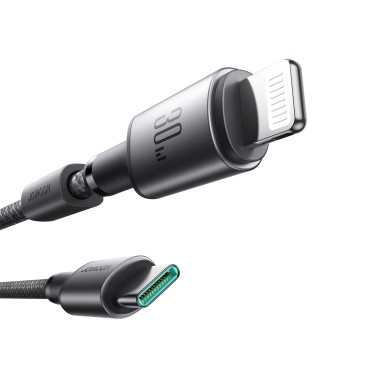 Kabelski kabelski kabel - iPhone strela z magnetnim držalom 1.2m - Siva