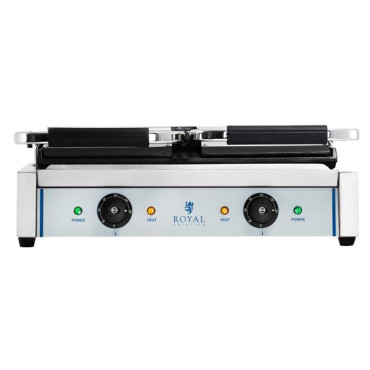 Kontakt Grill Kontakt BBQ dvostruko glatko 3600W 230V Royal Catering
