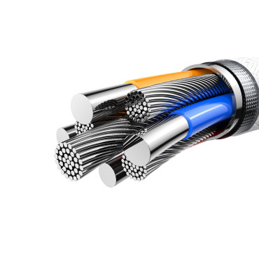 Cutting Edge Series Cable 3A USB-A - iPhone Lightning 1.2m - Grå