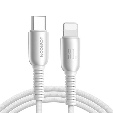 CABEL CUTTING-EDGE SERIES 30W USB-C-iPhone Lightning 1.2m - sivá