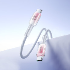 Kabelski kristal-Clear serija 60W USB-C - USB-C 1.2m - bela