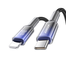 Cable Crystal-Clear Series 30W USB-C - iPhone zibens 1.2m - melns
