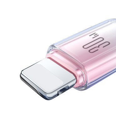 Kabelkrystalklar serie 30W USB-C - iPhone Lightning 1.2m - hvid