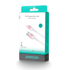 Kábel Crystal-Clear Series 3A USB-A - iPhone blesk 1.2m - biela
