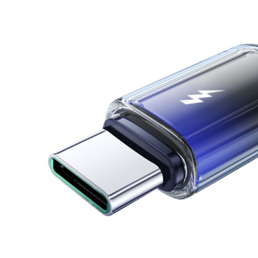 Kábel kristálytiszta sorozat 3A USB-A kábel - USB-C 1.2m - fekete
