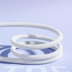 Kaabli kristallselge seeria 3A USB-kaabel - USB-C 1.2m - valge