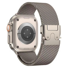 Laço Milanês de Cinto de Pulseira para Apple Assista 42/44/45/46/49 mm - Titânio