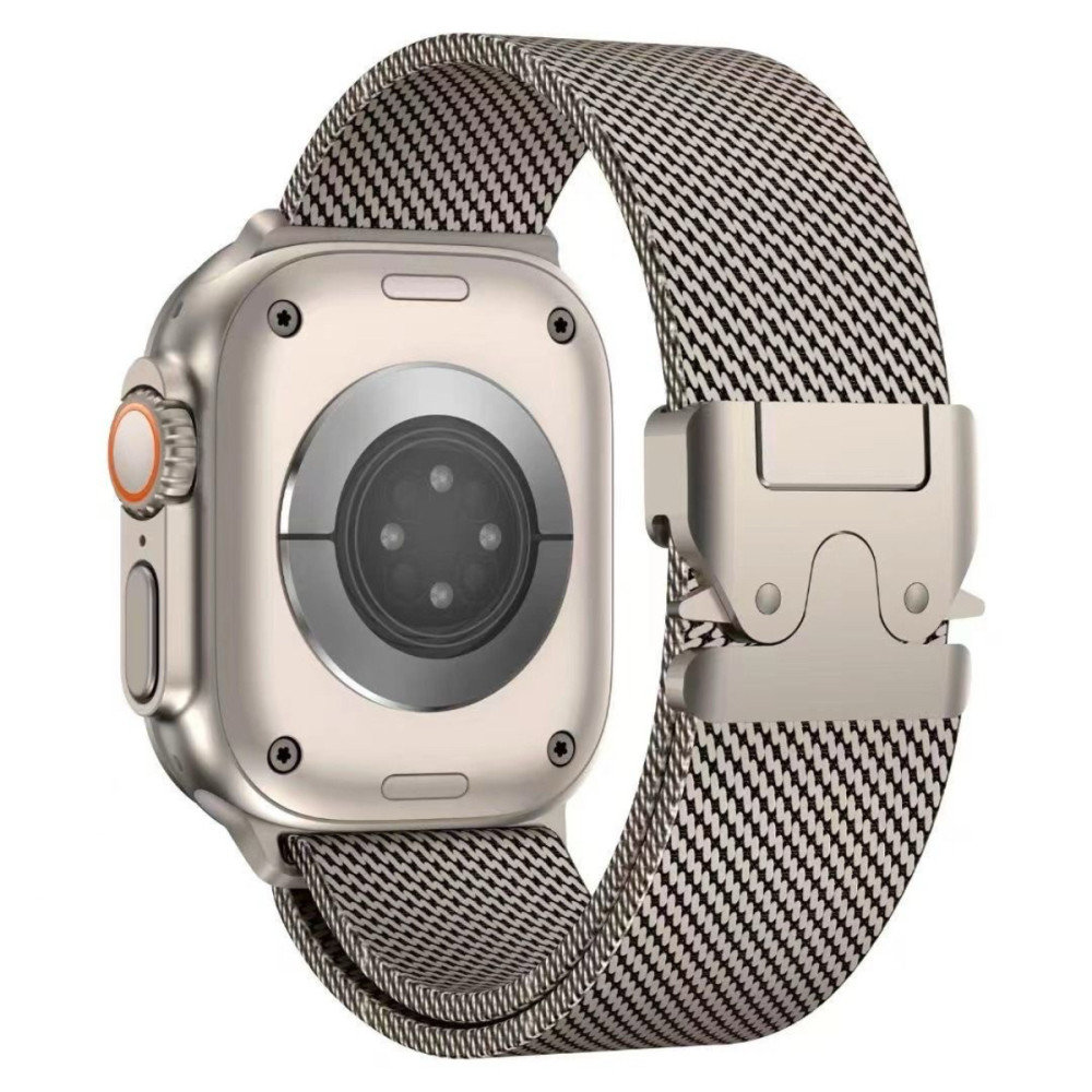 Laço Milanês de Cinto de Pulseira para Apple Assista 42/44/45/46/49 mm - Titânio