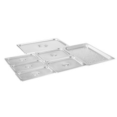 Droge Bemar-kachel zonder watervrij water 6 x GN 150mm 55L Royal Catering