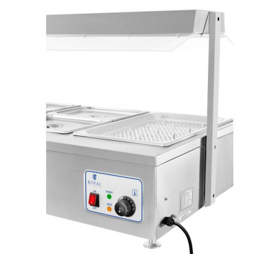 Tør Bemar Varmeapparat uden vandfri vand 6 x GN 150mm 55l Royal Catering