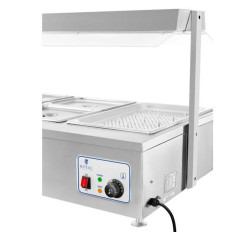 Droge Bemar-kachel zonder watervrij water 6 x GN 150mm 55L Royal Catering