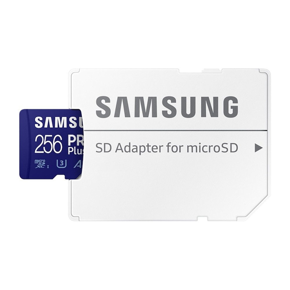 Samsung MicroSDXC 256GB Pro Plus Paměťová karta s microSD adaptérem Samsung MicroSDXC 256GB Pro Plus Paměťová karta s microSD adaptérem