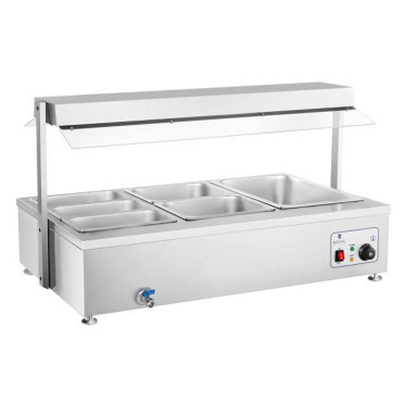 BEMAR VODY STAVEVYHODNÝ OHRUČNOSTI S KOĽAJOM 6 X GN 150MM 55L Royal Catering