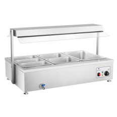 Riscaldatore indipendente dell'acqua Bemar con un rubinetto 6 x GN 150mm 55L Royal Catering