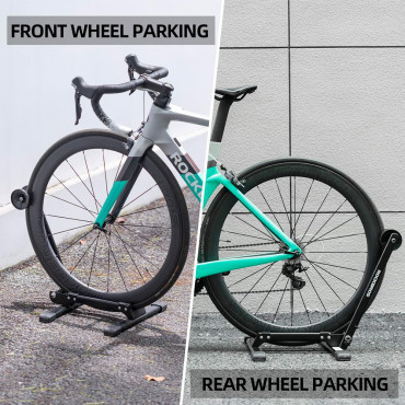 Bicykel Stojan na predné koleso Stabilné skladanie - čierna
