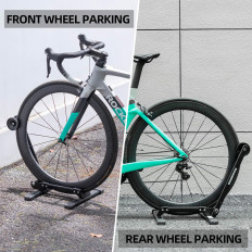Bicykel Stojan na predné koleso Stabilné skladanie - čierna