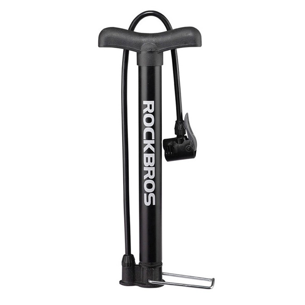 Bomba de bicicleta de piso 120 psi / 8 consejos mattrics - Negro