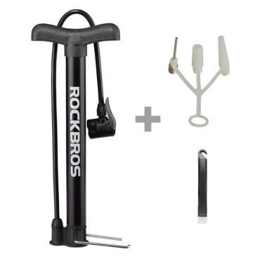 Grīdas velosipēdu sūknis 120PSI / 8BAR Matric Tips - Black