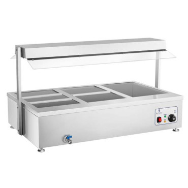 Aquecedor destacado de água bemar com um toque 6 x 150mm 55L Royal Catering