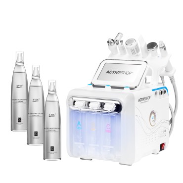 Hydrogen H2+ 6W1 Dispositivo di Pulizia all'Idrogeno di Nuova Generazione + 3 Liquidi SYIS Hydro Cocktail — insieme mostrato
