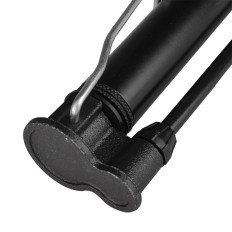 Pompa per biciclette da terra 120psi / 8bar Suggerimenti stampati - Nero
