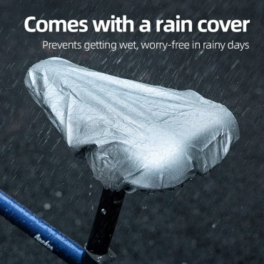 Cobertura de espuma govel para bicicleta Sudding com capa de chuva - preto e azul