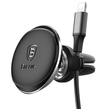 Suporte de carro magnético para um telefone quadriculado - preto