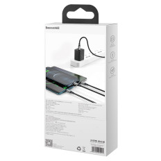 3in1 Kabel USB-C-Kabel - USB-C / iPhone-Blitz / MicroUSB 20W PD 1.5m - schwarz