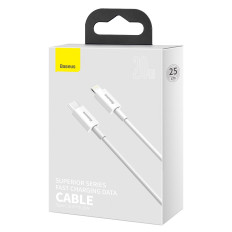 Kabelski vrhunska serija USB-C / strela PD 20W 2M - bela