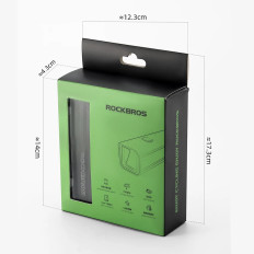 Sprednja svetilka za kolesa 5000mAh 1500LM IPX6 Montaža Garmin in GoPro - črna