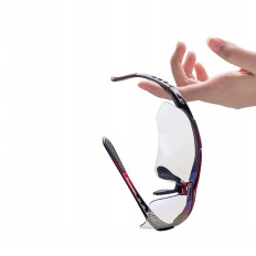 Cycling Glasses 10001 - Sort og Red Set