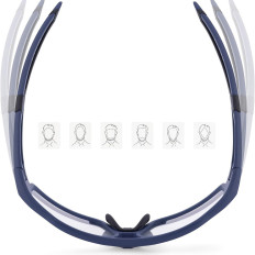 Foto-chroome fietsbril UV400 met SP216BL - Blue Case