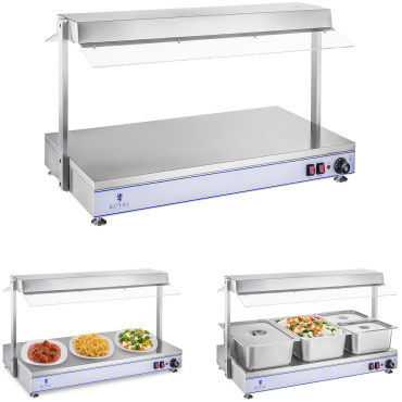Bandeja de aquecimento da placa elétrica compacta 3 lâmpadas de halogênio 1550W 230V