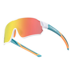 Gafas de bicicletas polarizadas para niños 8-14 años UV400 - Verde y blanco