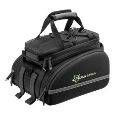 Bolsa de bicicletas en el tronco 35L con bolsillos plegables A6-03BK - Negro