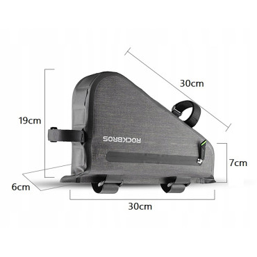 Bicykel Bag fixovaný na 5L AS-017 Rám - tmavo zelená