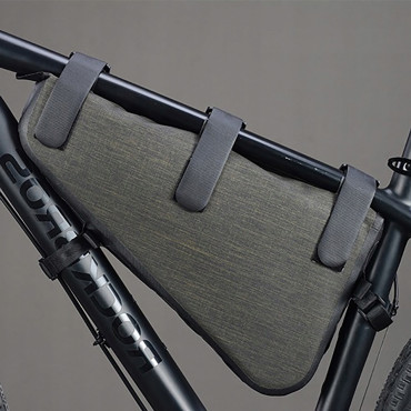 Saco de bicicleta fixado em um quadro 5L as-017 - verde escuro