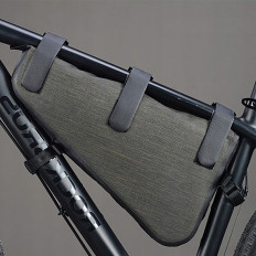 Saco de bicicleta fixado em um quadro 5L as-017 - verde escuro