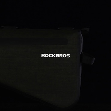 Bolsa de bicicleta fijada en un marco 5L AS-017 - verde oscuro