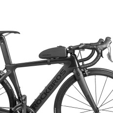 Bolsa de bicicleta fijada en el marco impermeable 1.5L AS-019 - Negro