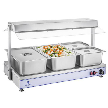 Elektrisk plattvärmebricka Kompakt 3 Halogenlampor 1550W 230V