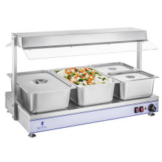Elektros plokštės šildymo dėklas COMPACT 3 halogeninės lempos 1550W 230V