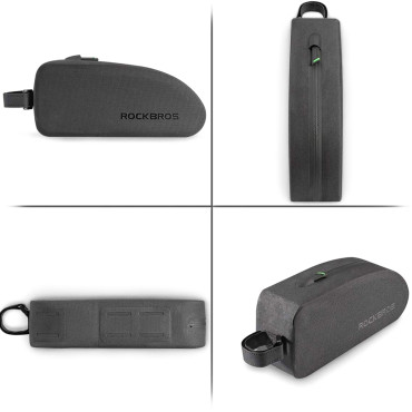 Fietstas gefixeerd op het waterdichte frame 1.5L AS-019 - zwart