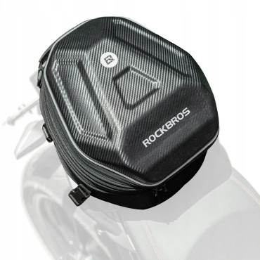 Zaino borsa da moto per casco montato su cuocere o sedile 35L - Nero