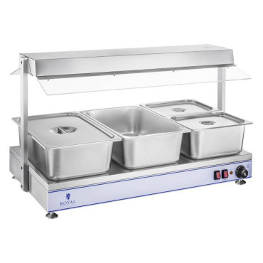 Elektrisk plattvärmebricka Kompakt 3 Halogenlampor 1550W 230V