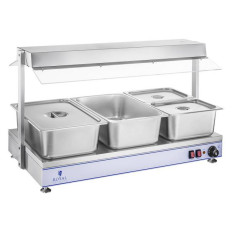 Elektrisk plattvärmebricka Kompakt 3 Halogenlampor 1550W 230V