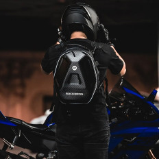 Bag za motorna kolesa za čelado, nameščena na pecivo ali sedež 35L - črna