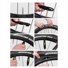 Conjunto de 2pcs. Cubos de neumáticos y bicicletas QTB004 - Negro