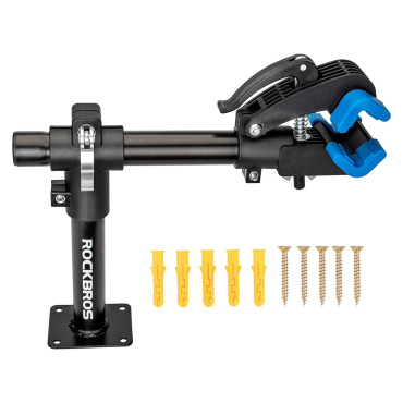 Rack de serviço para bicicletas presas à mesa de mesa ou parede - preto